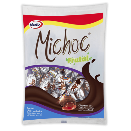 Chocolate relleno de liquido de frutas Michoc BX20