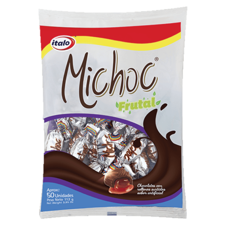 Chocolate relleno de liquido de frutas Michoc BX50